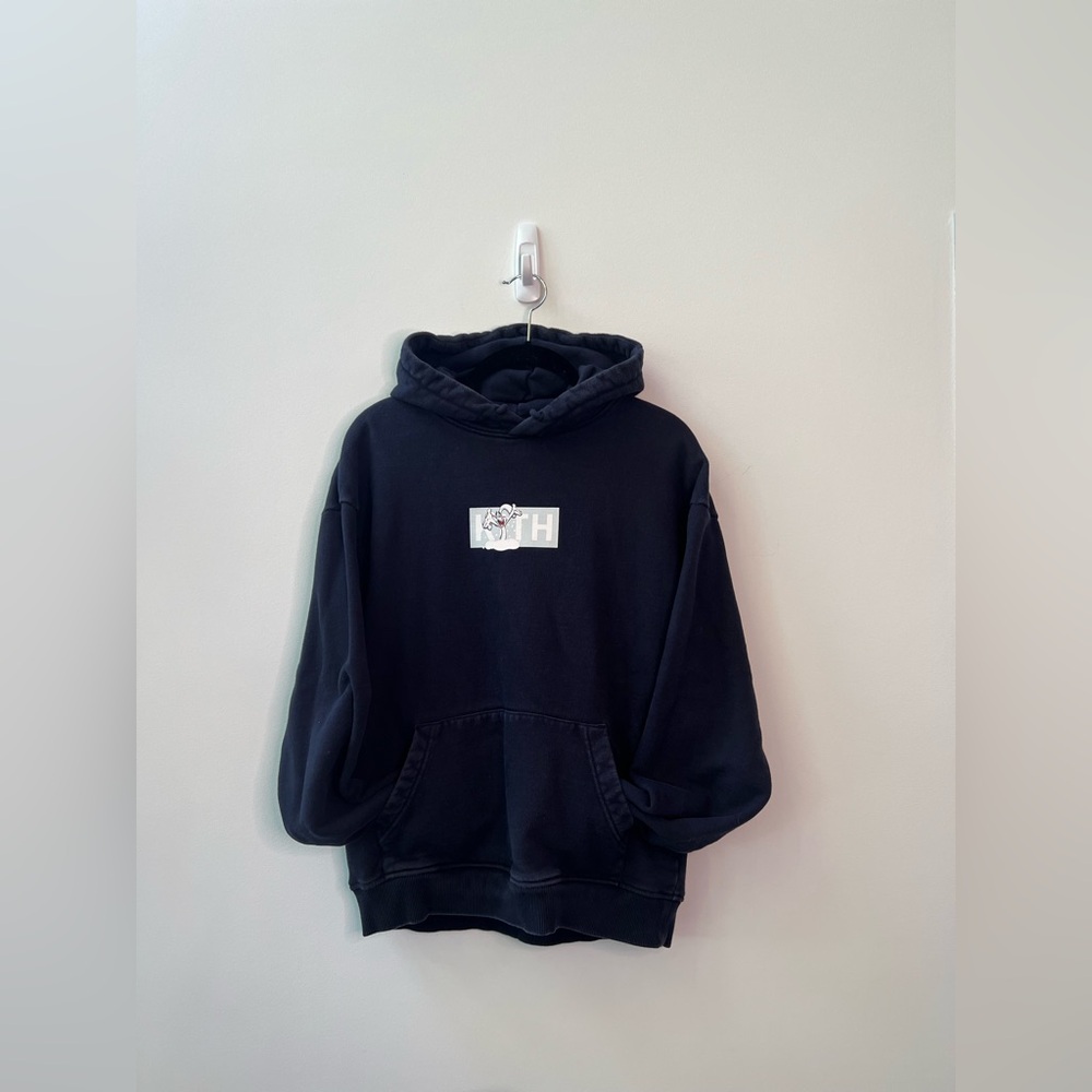 Kith Black Hoodie with Logo - Picture 2 of 5